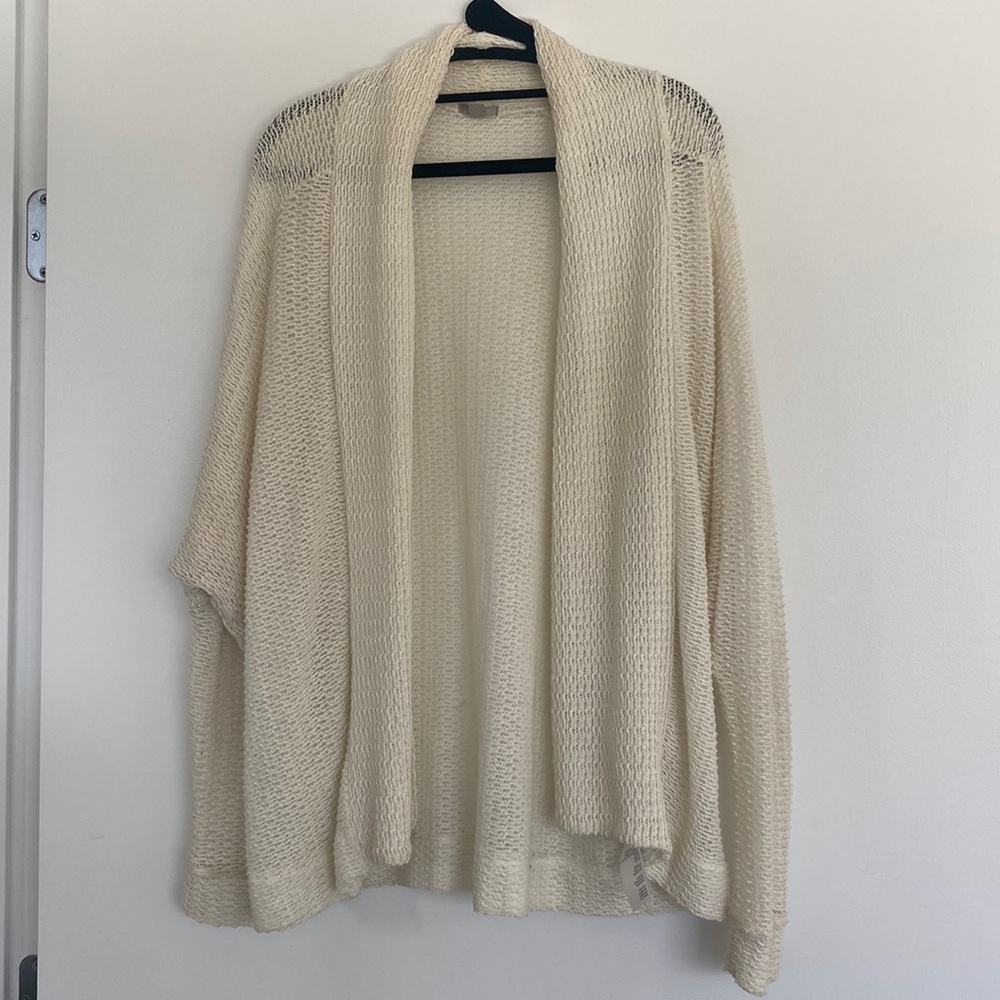 Off white / ivory oversized cardigan